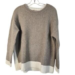 Soft Surroundings Sweater Women's M Camel Cream Alpaca Blend Casual Neutral